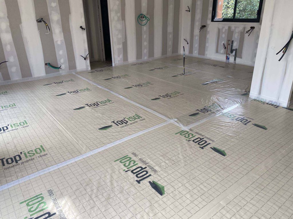 Isolation sol projetée - Ovalpro