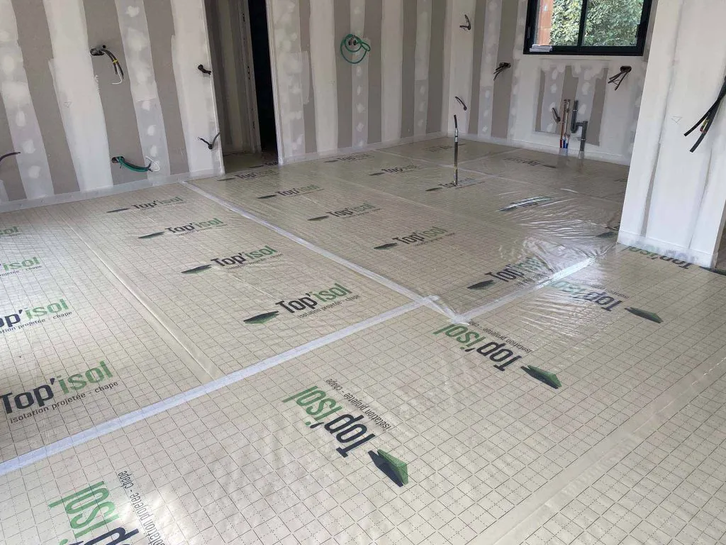 Isolation sol projetée - Ovalpro
